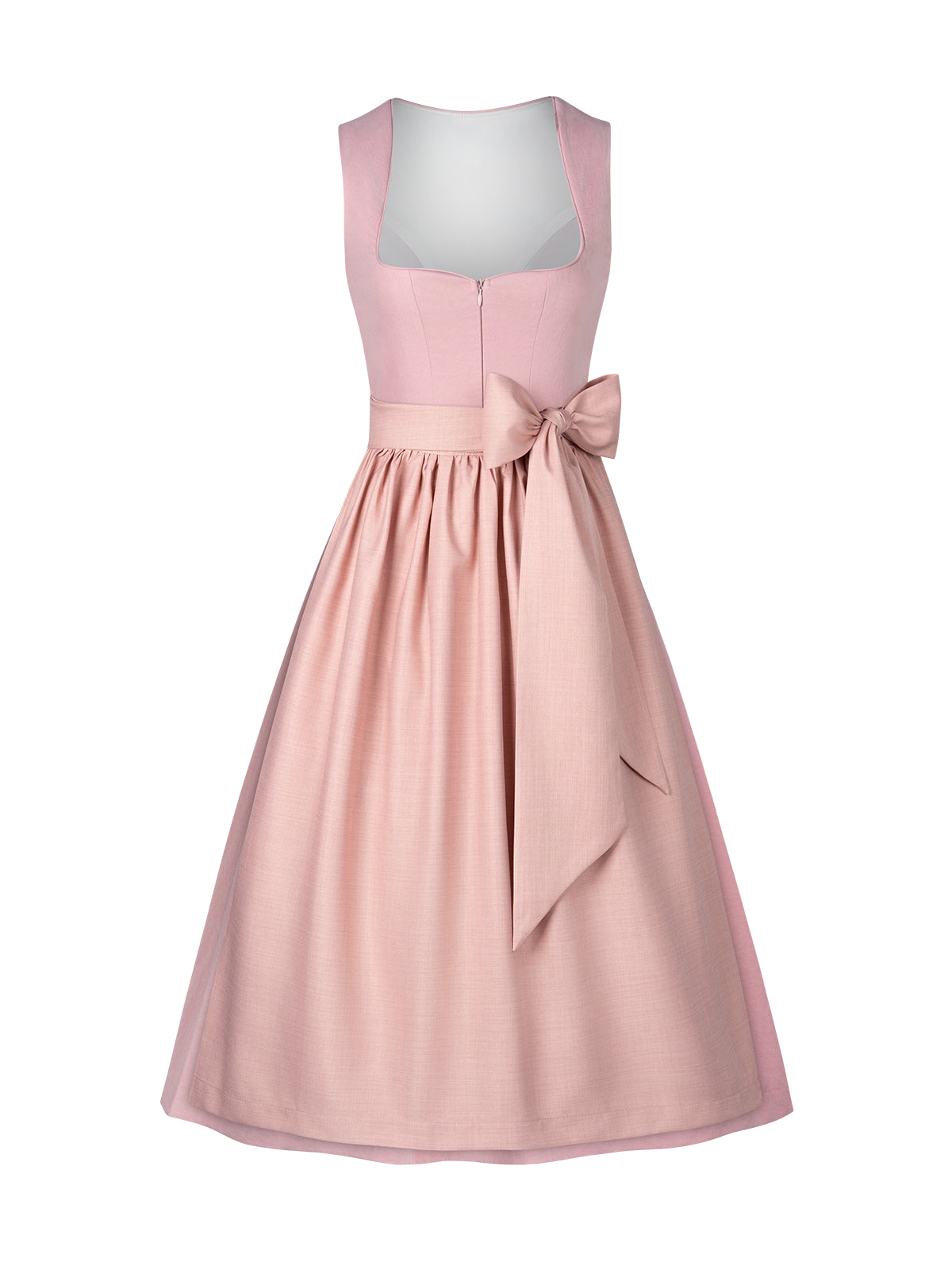 Rosa Herz-Ausschnitt Dirndl Fabia